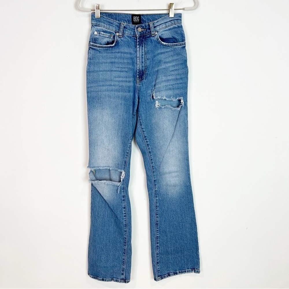 BDG URBAN OUTFITTERS HIGH RISE STRETCH FLARE JEANS WOMENS SZ 26